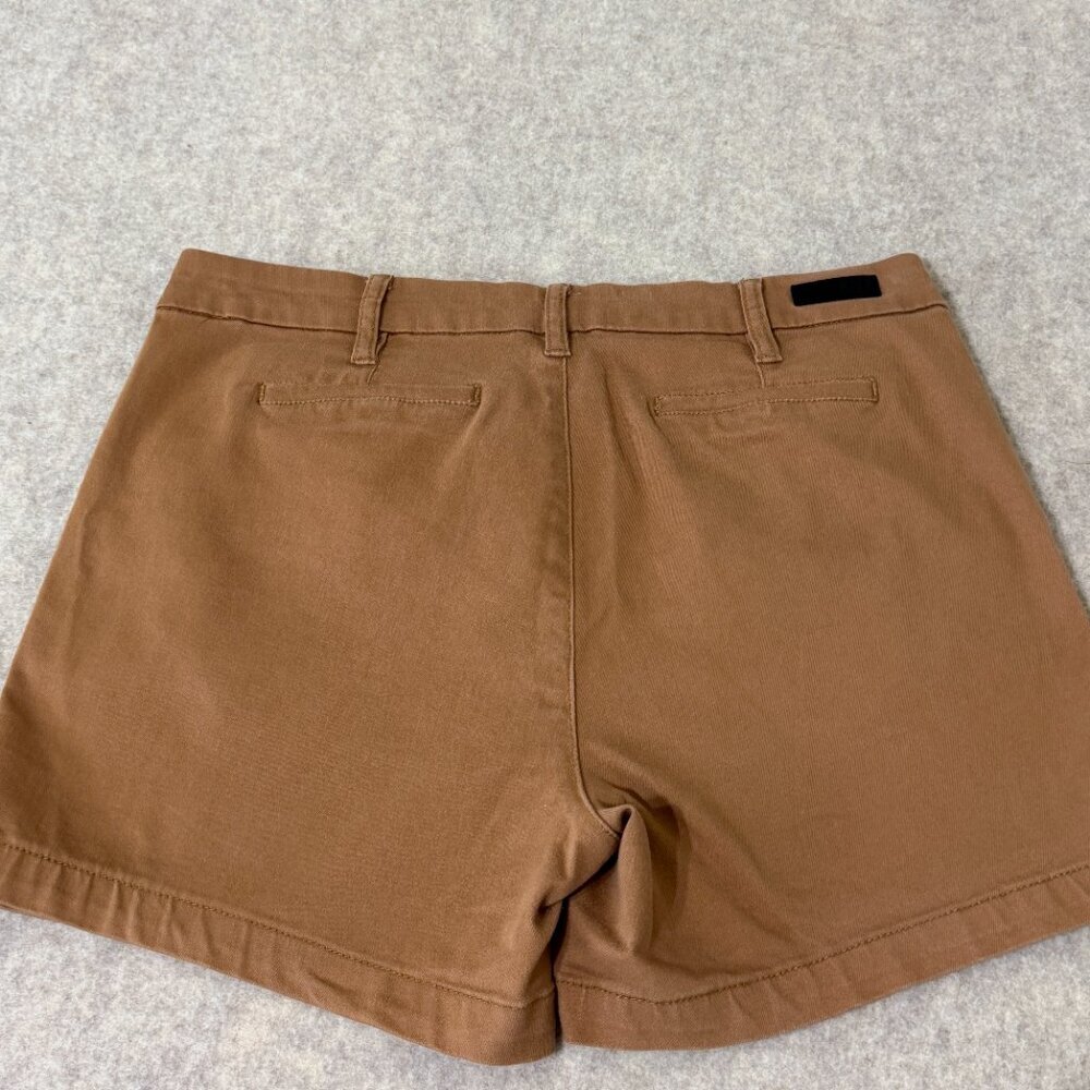 KUT From The Kloth Trouser Shorts Tan Mid Rise Stretch Casual Size 8 - Picture 4 of 15